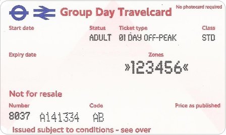 GROUP Day Travelcard - Adult (16+)