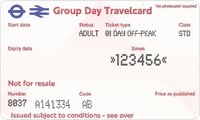 GROUP Day Travelcard - Adult (16+)